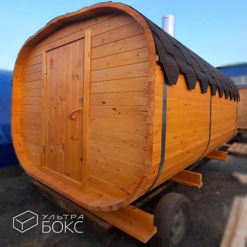 Квадро-баня дверь стеклянная 300 х 220 см +ДОПЫ: дверь внутри стеклянная, топка в предбаннике печь "Везувий Лава", Ель / Кедр — изображение 18