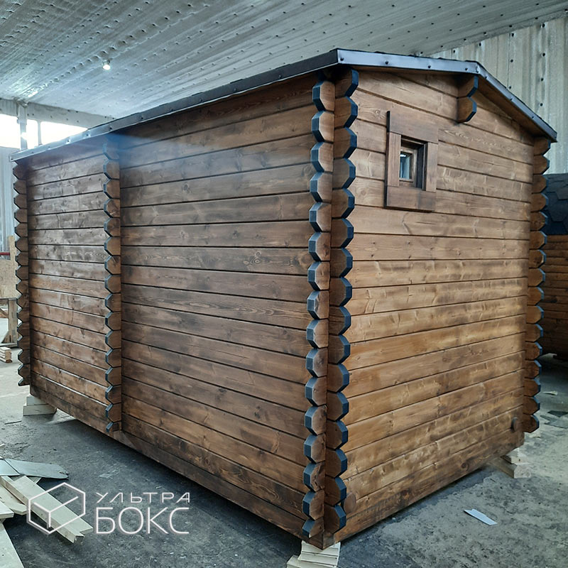 Баня Русская 4х2,6х2,4 м +ДОПЫ: дверь входная металлическая Комфорт, печь на дровах «Везувий Лава», деревянное ограждение вокруг печи, ступени деревянные — изображение 6